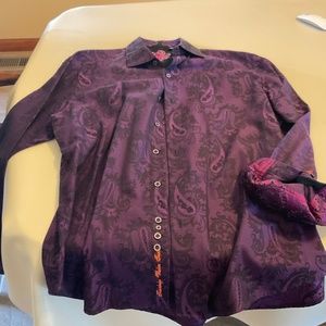 Robert graham MENS shirt, XL absolutely amazing color